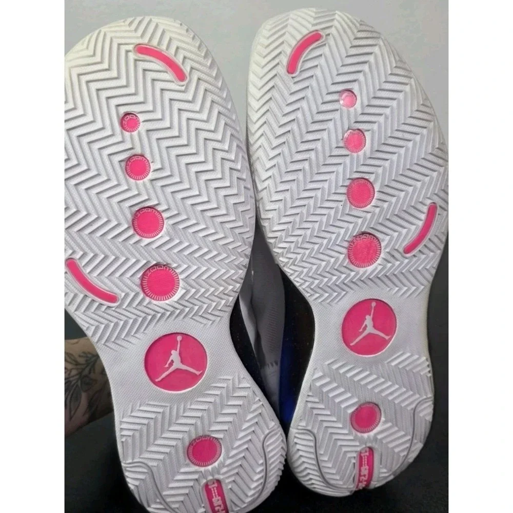 Nike Air 34 White Pink Player Issed Basketball Sneakers‎ PE Men 14 XXXIV Low EUC